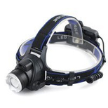 Headlamp lamp T6 headlamp with touchless switch LED Zoom charged via micro USB black