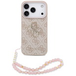 Guess 4G Strap 4G Classic Logo Hülle für iPhone 17 Pro - Rosa