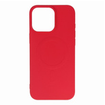 Liquid Silicone Case MagSafe für iPhone 16 Pro – rot