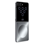 Samsung Flipsuit Hülle für Samsung Galaxy Z Flip 8 mit interaktiver LED-Karte – Grau