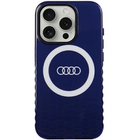 Etui Audi IML Big Logo MagSafe na iPhone 15 Pro - niebieskie