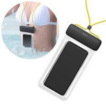 Baseus universal waterproof cover phone case (max 7.2&#39;&#39;) for the pool by the water IPX8 yellow (ACFSD-DGY)