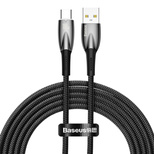 [RETURNED ITEM] Baseus Glimmer Series Fast Charging Cable USB-A - USB-C 100W 480Mbps 2m black