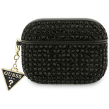 Guess Rhinestone Triangle Charm Case for AirPods Pro 3 - Black
