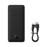 Baseus Airpow 20W 10000mAh Power Bank with Baseus Simple Series USB-A - USB-C 30cm Cable - Black