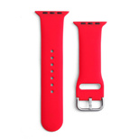 Silicone Strap APS silikonowa opaska do Watch 9 / 8 / 7 / 6 / 5 / 4 / 3 / 2 / SE (41 / 40 / 38mm) pasek bransoleta do zegarka czerwony