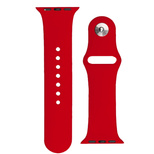 Silicone Strap APS Silicone Band for Watch Ultra / 9 / 8 / 7 / 6 / 5 / 4 / 3 / 2 / SE (45 / 44 / 42mm) Strap Watch Bracelet Red