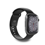 Puro Icon Silikonarmband für Apple Watch 38 / 40 / 41 mm - Schwarz (2 Stück)