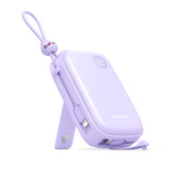 Powerbank Joyroom JR-L008 Plus Cutie Series 22.5W 20000mAh with stand + USB-A - USB-C cable - purple