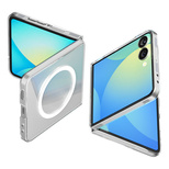 Spigen AirSkin Mag MagSafe Case für Samsung Galaxy Z Flip 7 - Klar und Weiß
