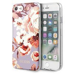 Guess GUHCI8PCUTRFL02 iPhone 7/8/SE 2020 / SE 2022 liliowy/lilac N°2 Flower Collection Shiny
