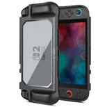 Tech-Protect MagMat Case for Nintendo Switch 2 - Black and Transparent