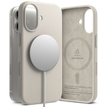 Ringke Silikon Magnetische MagSafe Hülle für iPhone 17 - Beige
