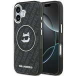 Karl Lagerfeld IML Choupette Head Logo MagSafe iPhone 17 Hülle - Schwarz