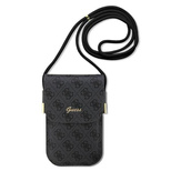 Guess 4G Metal Script Logo Handtasche - Schwarz