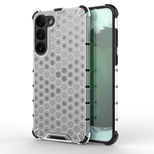 Honeycomb case for Samsung Galaxy S23+ armored hybrid cover transparent