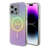 Guess GUHMP15XHITSP iPhone 15 Pro Max 6.7&quot; pink/pink hardcase IML Iridescent MagSafe