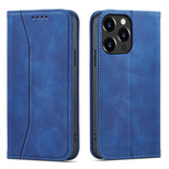 Magnet Fancy Case Case für iPhone 13 Pro Max Tasche Kartenetui Kartenhalter Blau