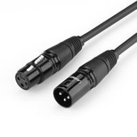 Ugreen AV130 66718 Audio-XLR (weiblich) – XLR (männlich) Kabel für Mikrofon/Verstärker 3 m – schwarz