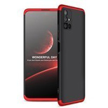 GKK 360 Protection Case Fullbody Vorne+Hinten Handyhülle Schutzhülle für Samsung Galaxy M51 schwarz-rot