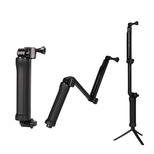 3 in 1 Monopod Tripod with Selfie Stick for GoPro - Black