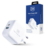 GaN USB-A / USB-C 68W 3mk Hyper Charger - weiß