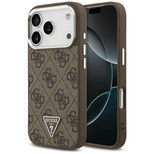 Guess 4G Triangle Logo MagSafe case for iPhone 17 Pro - brown