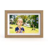 Wozinsky WRC-32 10.1" Digital Photo Frame with Frameo 32GB App - Light Brown