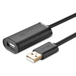 Ugreen USB 2.0 Active Extension Cable 480 Mbps 10 m Black (US121 10321)