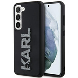 Karl Lagerfeld 3D Rubber Glitter Logo case for Samsung Galaxy S24 - black