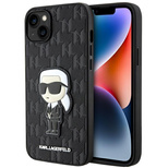 Karl Lagerfeld KLHCP14MSAKHPKK iPhone 14 Plus 6.7" schwarz/schwarz Saffiano Monogram Ikonik