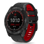 Tech-Protect IconBand Pro Strap for Garmin Fenix 3 / 5X / 3HR / 5X Plus / 6X / 6X Pro / 7X - Black/Red