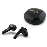 Guess Flat Classic Logo Galvanisierte TWS-Kopfhörer - Schwarz