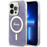 Guess GUHMP14LH4STU iPhone 14 Pro 6.1" lila/lila Hardcase 4G MagSafe