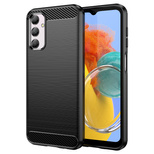 Flexible Carbon-Musterhülle für Samsung Galaxy M14 Carbon Case - schwarz