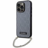 Karl Lagerfeld KLHCP14LSACKLHPG iPhone 14 Pro 6.1" silver/silver hardcase Saffiano Monogram Chain