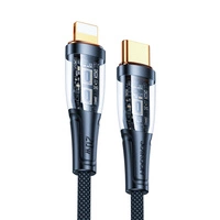Kabel Joyroom Star-Cloud Series A3 USB-C / Lightning 20W 1.2m z inteligentnym wyłącznikiem - czarny