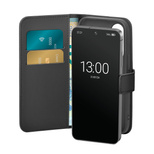 Puro Booklet Case with Flip and Wallet for Samsung Galaxy S25+ - Black