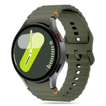 Tech-Protect Silicone Sport Strap for Samsung Galaxy Watch 4 / 5 / 5 Pro / 6 / 7 / FE - Green