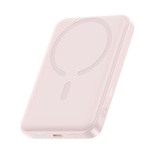 Baseus EnerFill FM11 Ultra-Mini 10000mAh 22,5W Induktive Powerbank, kompatibel mit MagSafe, mit weißem Baseus Simple USB-C-Kabel (20V/3A, 0,3m) – Pink