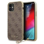 Guess GUHCP12SGF4GBR iPhone 12 mini 5.4&quot; brown/brown hardcase 4G Charms Collection