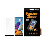 PanzerGlass E2E Regular gehärtetes Glas für Samsung Galaxy A21 – mit schwarzem Rahmen