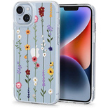 Spigen Cyrill Cecile Hülle für iPhone 14 Plus – transparent mit Blumen