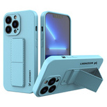 Wozinsky Kickstand Case Silikonhülle mit Ständer für iPhone 13 Pro Max hellblau