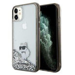 Karl Lagerfeld Liquid Glitter Choupette case for iPhone 11 / Xr - transparent