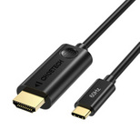 Choetech unidirektionales Adapterkabel USB Typ C (männlich) auf HDMI 2.0 (männlich) 4K 60Hz 1,8m schwarz (CH0019)