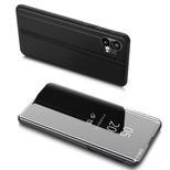 Clear View Case etui Nothing Phone 1 pokrowiec z klapką czarne