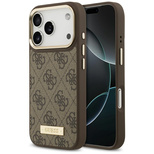 Guess 4G Logo Plate MagSafe case for iPhone 17 Pro - brown