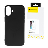Wozinsky Silikonhülle MagSafe Samsung Galaxy S24 FE Schwarz