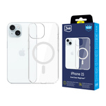 3mk EverClear MagCase for Apple iPhone 15 - transparent
